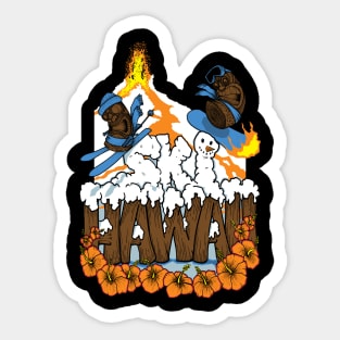 Ski Hawaii Sticker